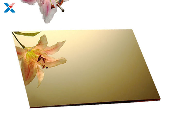 Perspex φύλλων 3mm χρυσοί ακρυλικοί πλαστικοί πίνακες για τη διακόσμηση